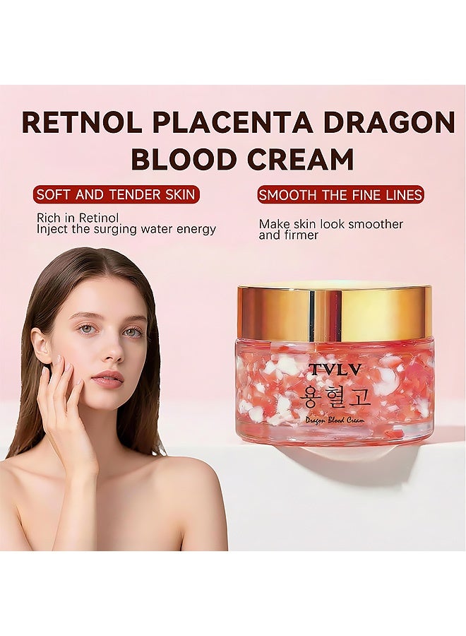 TVLV Retinol Placenta Vitamin Blood Ointment Brightening Moisturizing Nourishing Anti-Aging Facial Cream Moisturizing 30g - Image 3